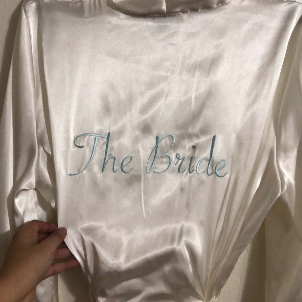 Silk bride robe